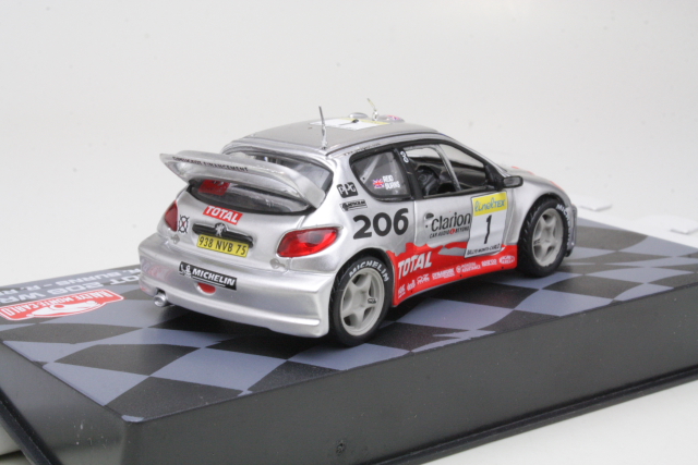 Peugeot 206 WRC, Monte Carlo 2002, R.Burns, no.1