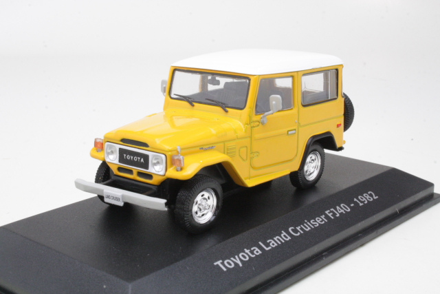 Toyota Land Cruiser F340 1982, keltainen - Sulje napsauttamalla kuva