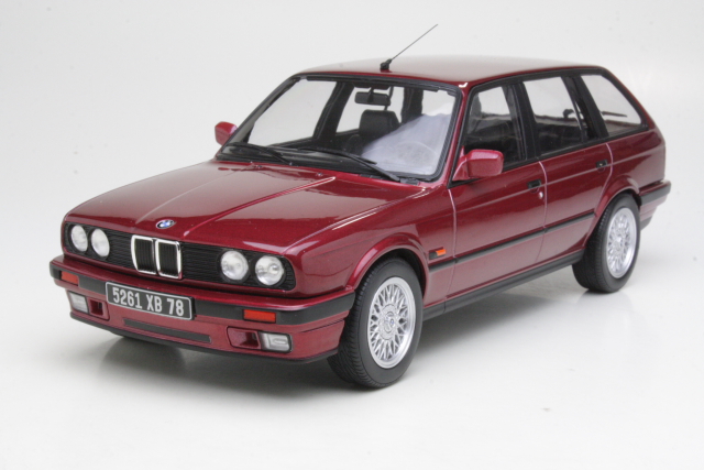 BMW 325i Touring (e30) 1991, punainen - Sulje napsauttamalla kuva