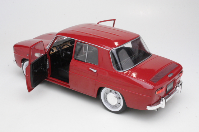 Renault 8 Major 1967, tummanpunainen - Sulje napsauttamalla kuva