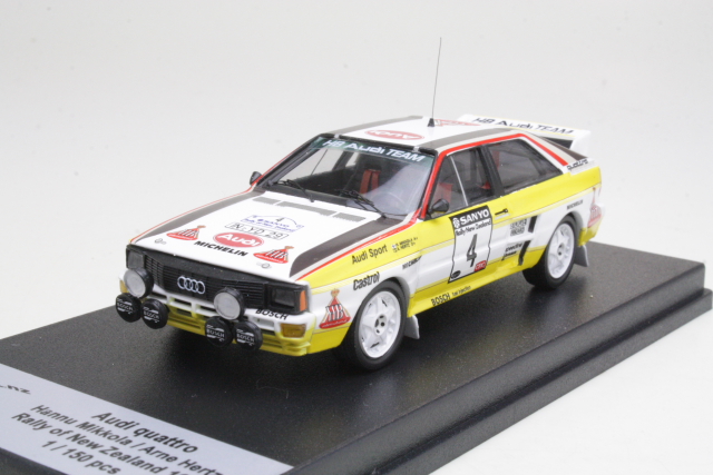 Audi Quattro, 3rd. New Zealand 1984, H.Mikkola, no.4 - Sulje napsauttamalla kuva