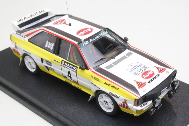 Audi Quattro, 3rd. New Zealand 1984, H.Mikkola, no.4 - Sulje napsauttamalla kuva