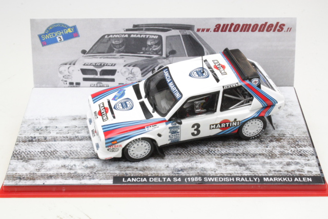 Lancia Delta S4, 2nd. Sweden 1986, M.Alen, no.3