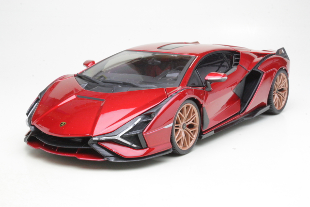 Lamborghini Sian FKP 37 2019, punainen - Sulje napsauttamalla kuva