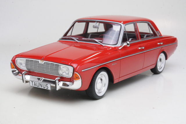 Ford Taunus 20M (P5) 1965, punainen - Sulje napsauttamalla kuva