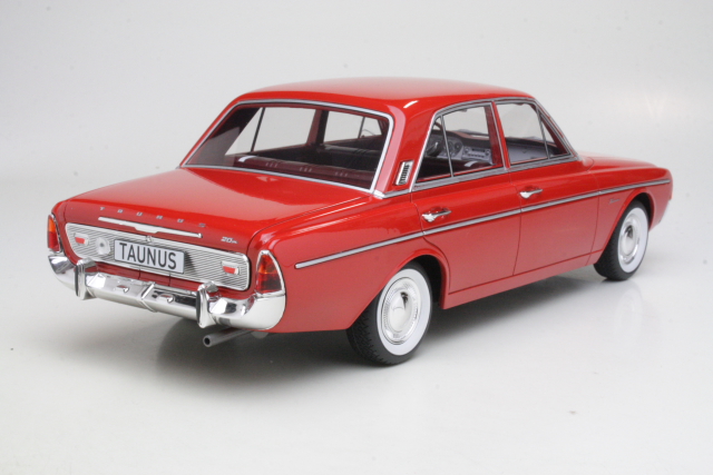 Ford Taunus 20M (P5) 1965, punainen - Sulje napsauttamalla kuva