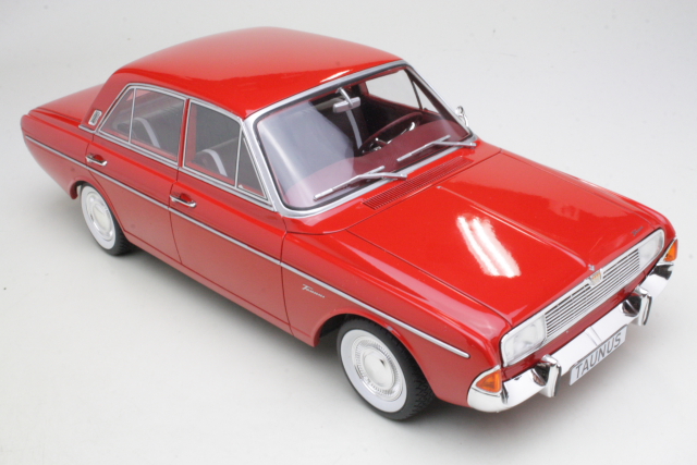 Ford Taunus 20M (P5) 1965, punainen - Sulje napsauttamalla kuva