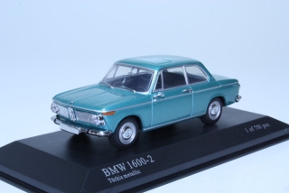 BMW 1600-2 (typ116) 1966, turkoosin sininen