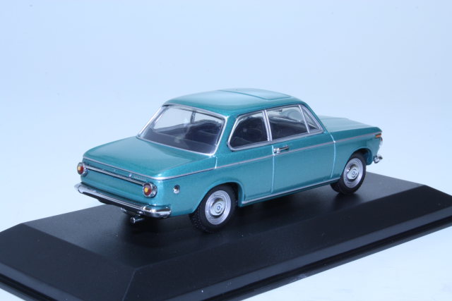 BMW 1600-2 (typ116) 1966, turkoosin sininen