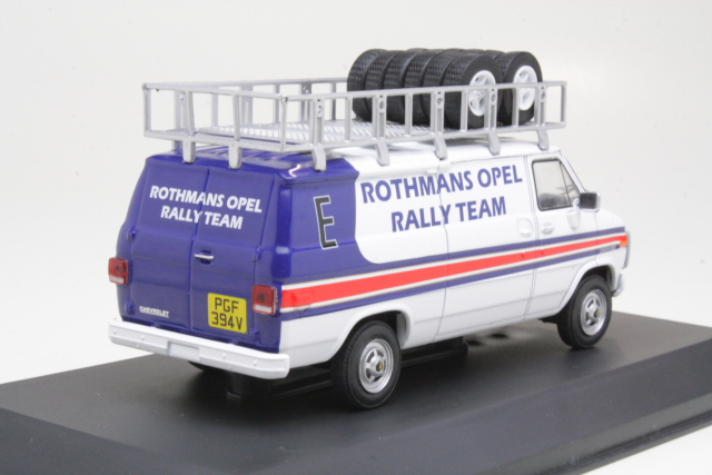 Chevrolet G-Series Van 1983 "Rothmans Opel Rally Team" - Sulje napsauttamalla kuva