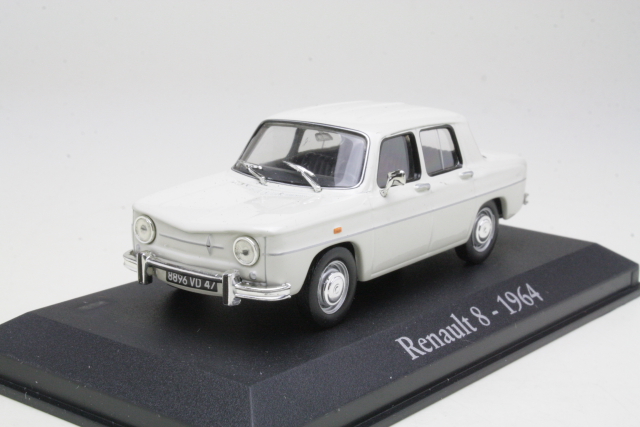 Renault 8 1964, valkoinen