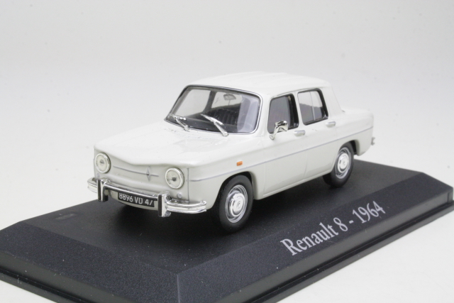 Renault 8 1964, valkoinen - Sulje napsauttamalla kuva