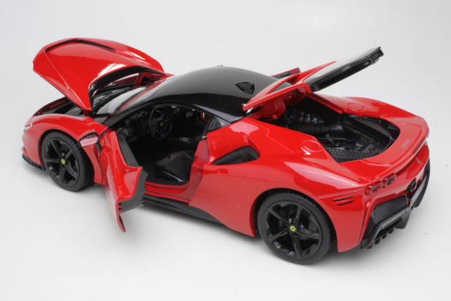 Ferrari SF90 Stradale Hybrid 1000hp 2019, red/black