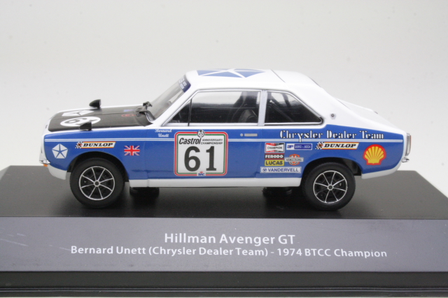 Hillman Avenger GT, BTCC Champion 1974, B.Unett, no.61 - Sulje napsauttamalla kuva