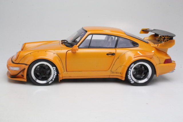 Porsche 911 (964) RWB Rauh Welt 1992, oranssi - Sulje napsauttamalla kuva