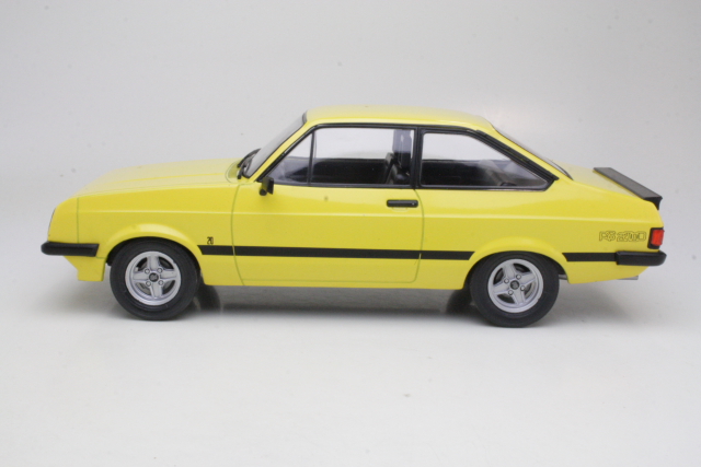 Ford Escort Mk2 RS2000 1976, keltainen - Sulje napsauttamalla kuva