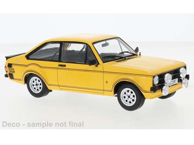 Ford Escort Mk2 1600 Sport 1977, yellow - Sulje napsauttamalla kuva