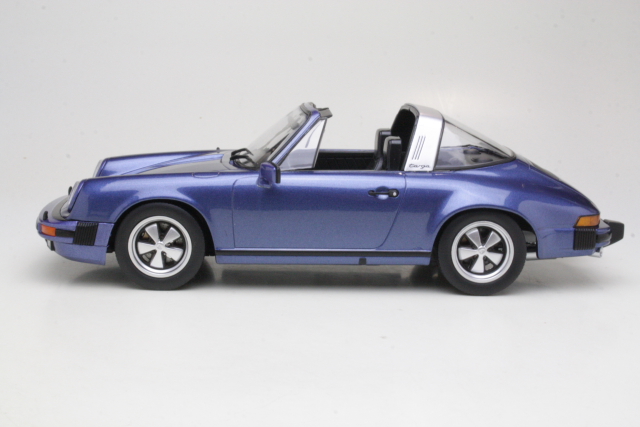 Porsche 911 Carrera 3.0 Targa 1977, sininen - Sulje napsauttamalla kuva