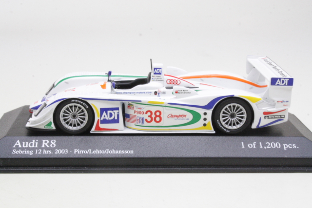 Audi R8, Sebring 12h 2003, Lehto/Pirro/Johansson, no.38