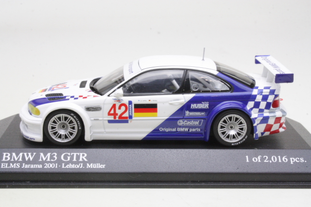 BMW M3 GTR ELMS, Jarama 2001, J.J.Lehto/J.Muller, no.42