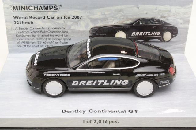 Bentley Continental GT, Speed Record on ice 2007, J.Kankkunen