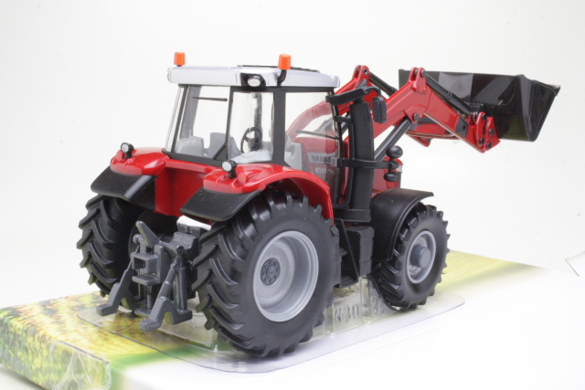 Massey Ferguson 6616 & Etukuormaaja 2016, punainen - Sulje napsauttamalla kuva