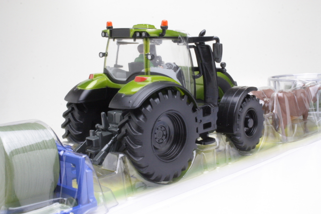 Valtra T254 & Playset Fleming Bale Lifter 2019, vihreä