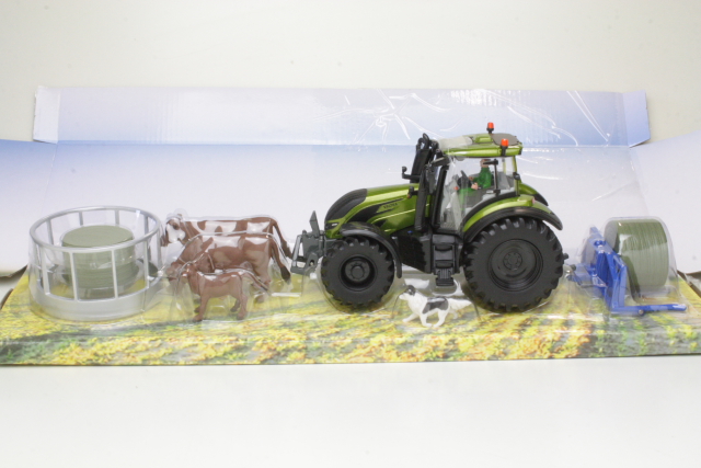 Valtra T254 & Playset Fleming Bale Lifter 2019, vihreä