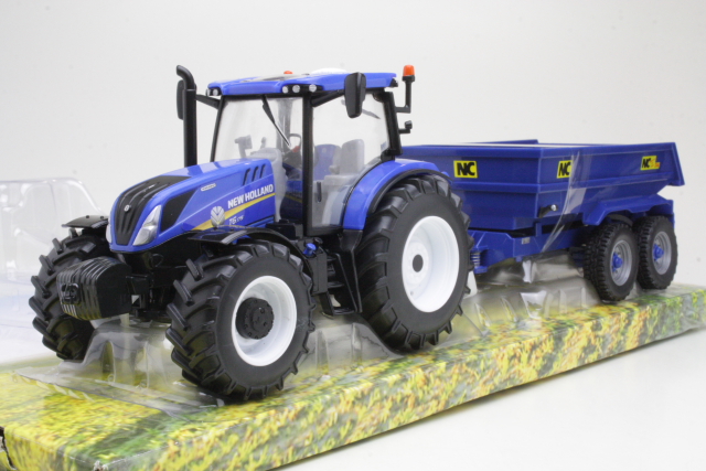 New Holland T6.175 with NC Trailer 2020, blue