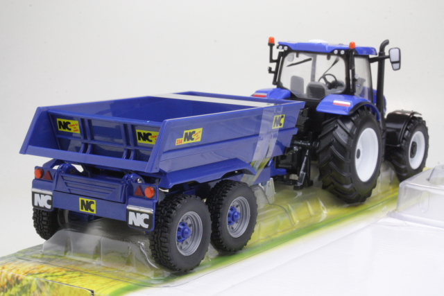 New Holland T6.175 & NC perävaunu 2020, sininen - Sulje napsauttamalla kuva