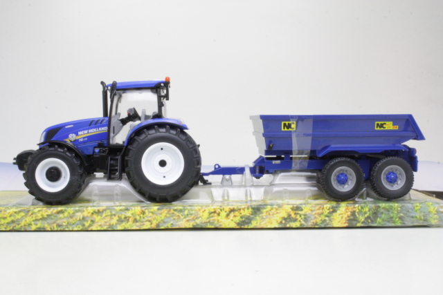 New Holland T6.175 & NC perävaunu 2020, sininen - Sulje napsauttamalla kuva