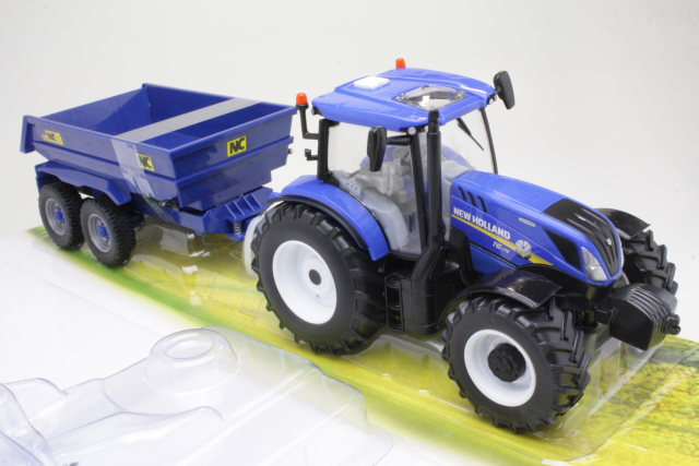 New Holland T6.175 & NC perävaunu 2020, sininen - Sulje napsauttamalla kuva