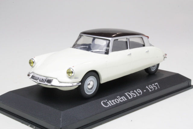 Citroen DS19 1957, valkoinen/musta - Sulje napsauttamalla kuva