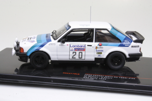 Ford Escort Mk3 RS1600i, RAC 1983, M.Wilson, no.20 - Sulje napsauttamalla kuva