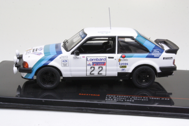 Ford Escort Mk3 RS1600i, RAC 1983, L.Aitken-Walker, no.22 - Sulje napsauttamalla kuva