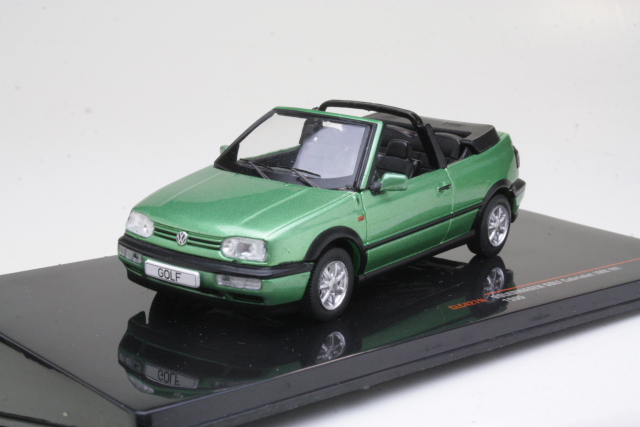 VW Golf 3 Convertible 1993, vihreä - Sulje napsauttamalla kuva