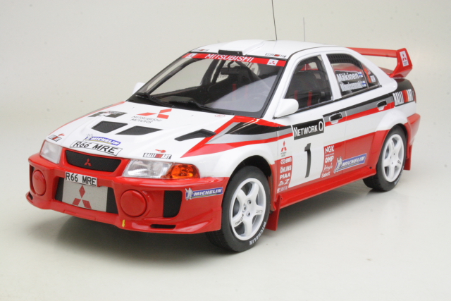 Mitsubishi Lancer Evo V, RAC 1998, T.Mäkinen, no.1 - Sulje napsauttamalla kuva