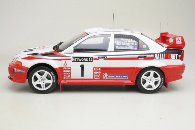 Mitsubishi Lancer Evo V, RAC 1998, T.Mäkinen, no.1 - Sulje napsauttamalla kuva