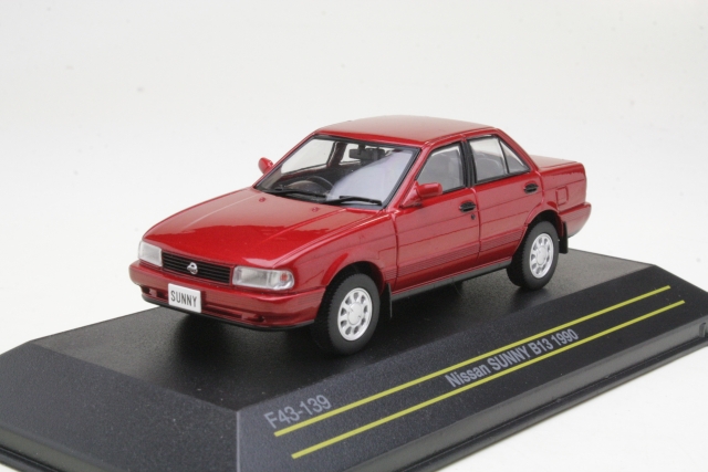 Nissan Sunny B13 1990, punainen - Sulje napsauttamalla kuva