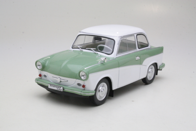 Trabant P50 1959, valkoinen/vihreä - Sulje napsauttamalla kuva