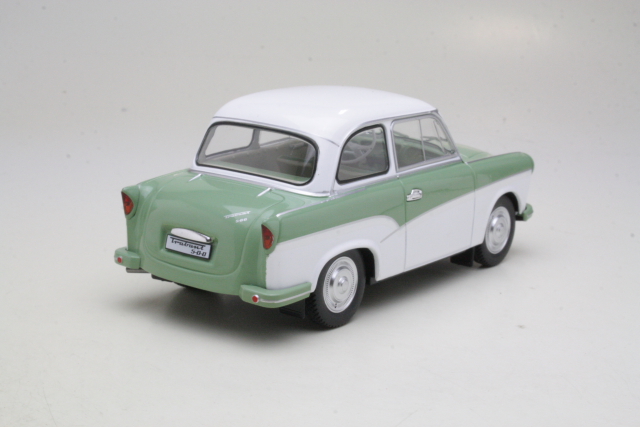 Trabant P50 1959, valkoinen/vihreä - Sulje napsauttamalla kuva