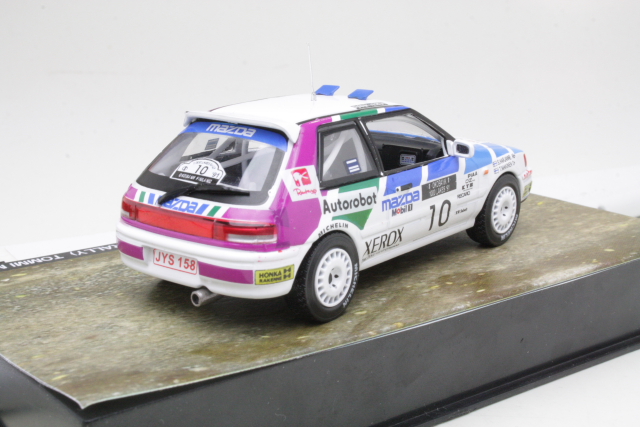 Mazda 323 GT-X, 5th. Finland 1991, T.Mäkinen, no.10 - Click Image to Close