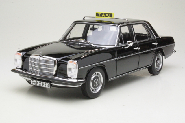 Mercedes 200 Sedan (w115) 1968, musta "Taxi" - Sulje napsauttamalla kuva