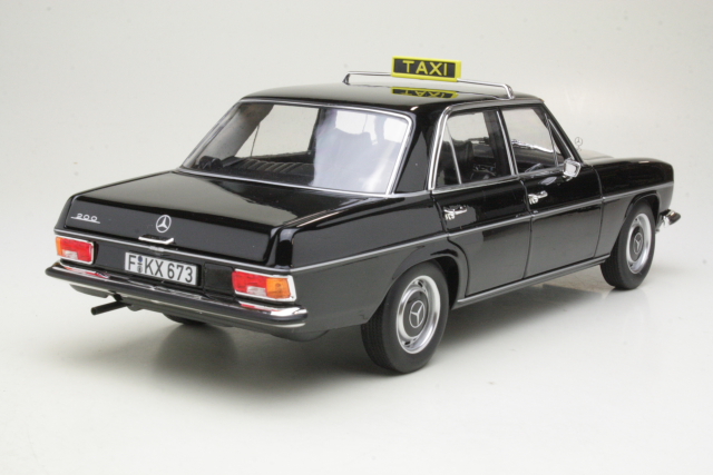 Mercedes 200 Sedan (w115) 1968, black "Taxi" - Click Image to Close