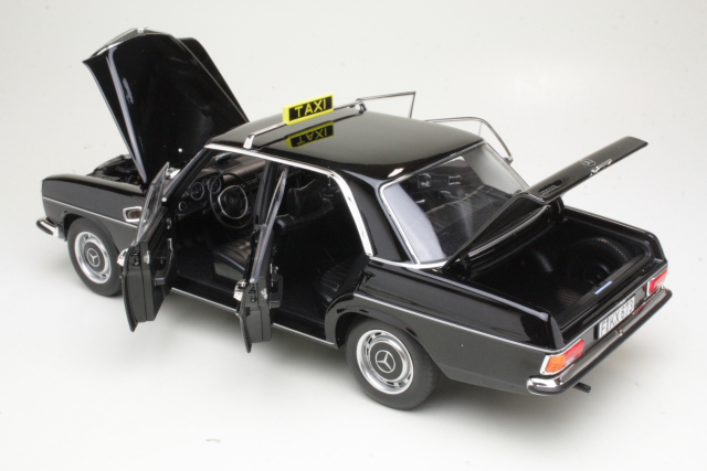 Mercedes 200 Sedan (w115) 1968, black "Taxi" - Click Image to Close