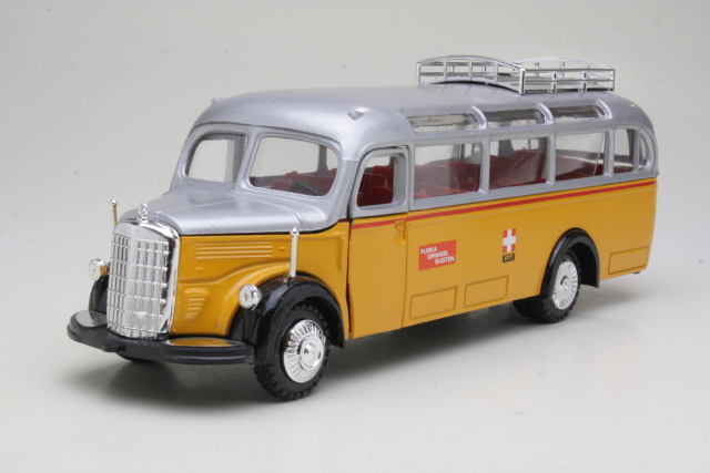 Mercedes O3500 Omnibus 1949, keltainen /hopea