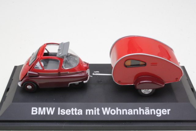BMW Isetta & Caravan, punainen - Sulje napsauttamalla kuva