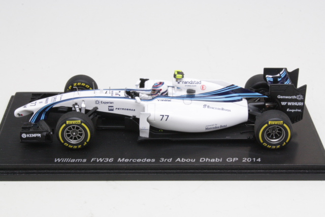 Williams FW36, 3rd Abu Dhabi GP 2014, V.Bottas, no.77 - Sulje napsauttamalla kuva