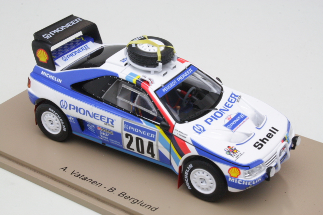 Peugeot 405 T16, Paris-Dakar 1988, A.Vatanen, no.204 - Sulje napsauttamalla kuva