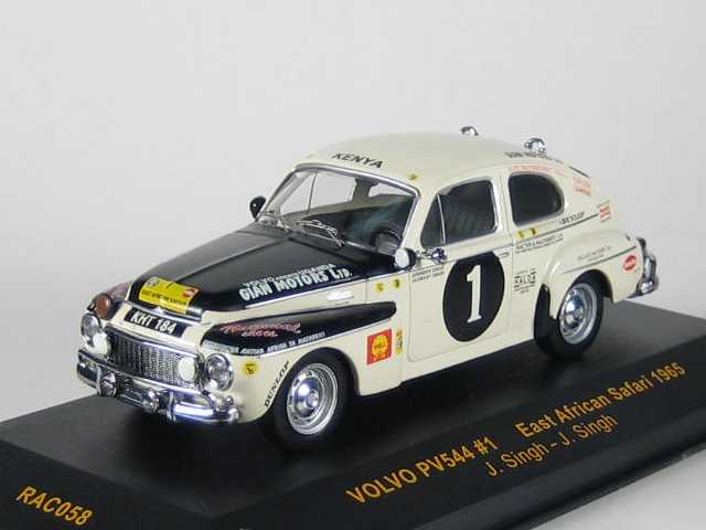 Volvo PV544, East African Safari 1965, J.Singh, no.1